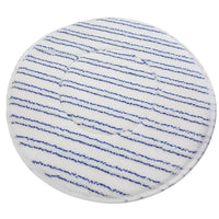 DISQUE MOQUETTE MICROFIBRE BLANC RAYE BLEU 17’’ 432MM
