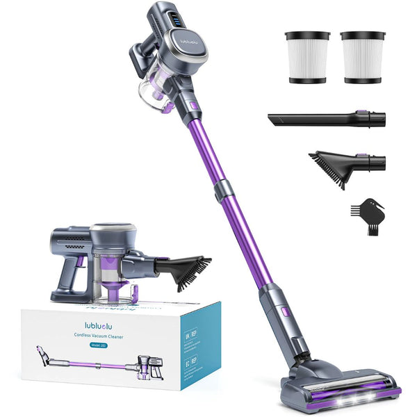 aspirateur balai sans fil mauve
