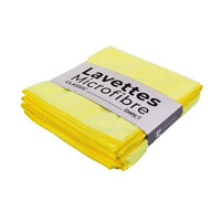 Lavette microfibre Classic Daily K jaune absorbante pour entretien des surfaces