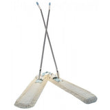Armature pour balai ciseaux 2 × 1 m en métal chromé.