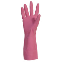 gants de ménage latex rose