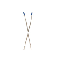 Manches pour balai ciseaux en métal chromé – 140 cm