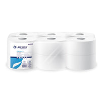 Papier hygiénique Jumbo Lucart Strong 150 en pure cellulose 2 plis