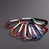 Mousqueton porte-clés aluminium crochet ressort