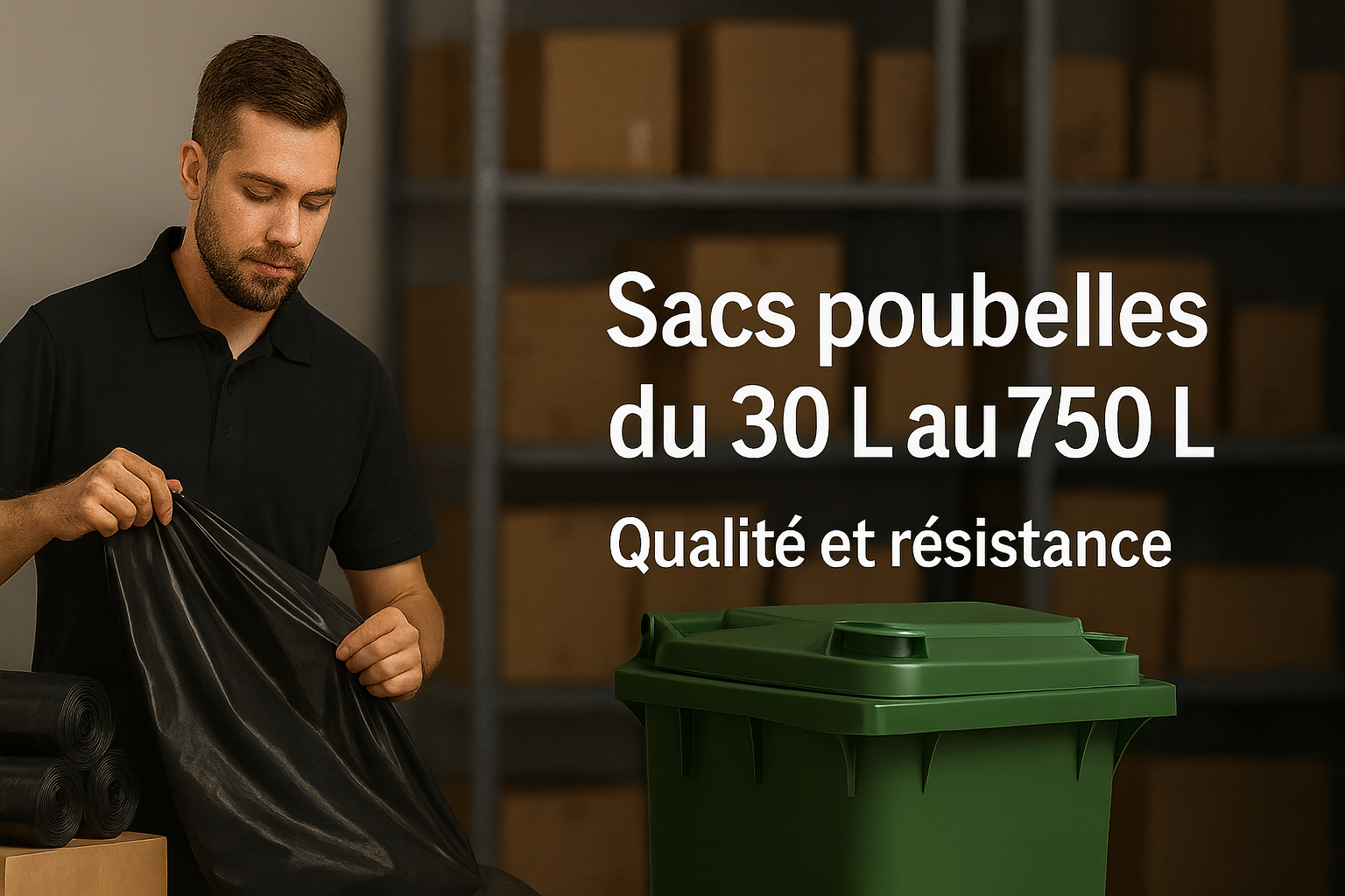 sacs poubelles distribués par Procleantools