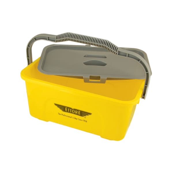 ETTORE Seau Jaune 10 Litres avec couvercle